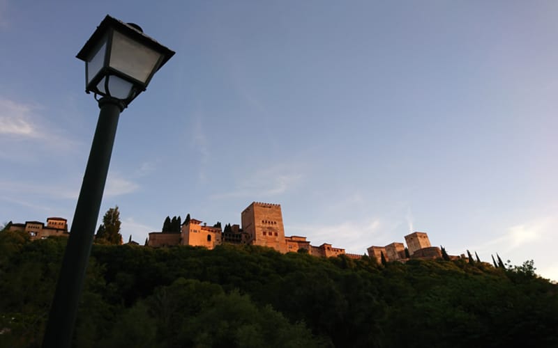 fotografía de vistas a la Alhambra