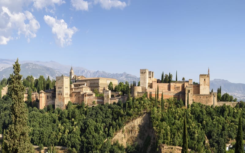 una imagen de las vistas de la Alhambra desde Albaicin